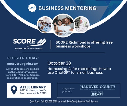 SCORE  Atlee Lib October 2025 ( Post)