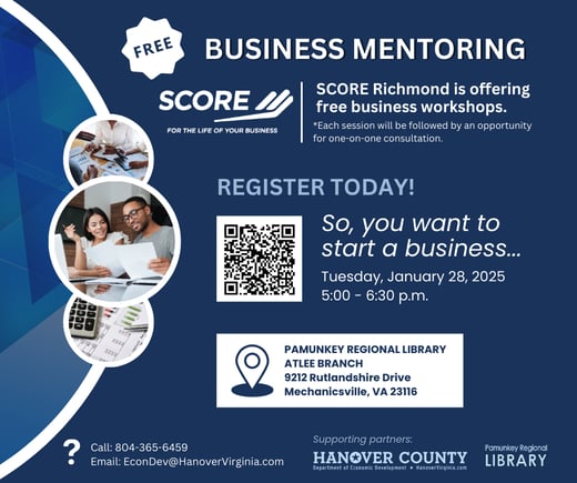 SCORE  Atlee Library (Facebook Post) - Jan.